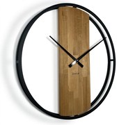 Orologio rotondo in rovere  LOFT 3D