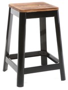 Sgabello da bar design nero H65cm NICK