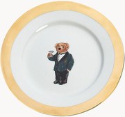 Set di 4 piatti da colazione in porcellana con decoro in oro 24K Thompson