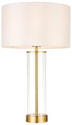 Endon 68802 - Lampada da tavolo dimmerabile con comando touch LESSINA 1xE27/10W/230V Oro/Bianco