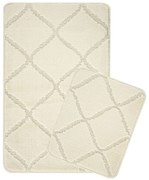 Set di tappetini per il bagno color crema 2 pz 50x80 cm Cizgili – Foutastic