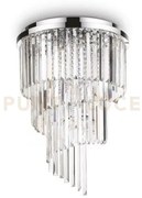 Lampada da soffitto carlton pl12 cromo