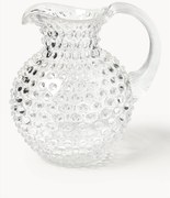 Brocca in vetro soffiato Hobnail 2 L