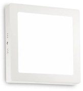 Plafoniera Moderna Universal Acciaio Bianco Led Integrato 19W 4000K Ip20