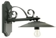 Applique Da Esterno Contemporanea Antique Alluminio E Ceramica Grigio 1 Luce E27