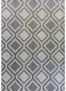 Tappeto da Esterno Sea 81 E | Motivo Diamanti Grigio, Resistente UV e Acqua