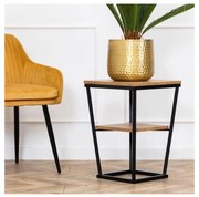 Tavolino EXPAND 57x40 cm nero/marrone