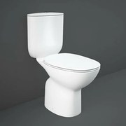 Vaso monoblocco tradizionale Rimless Rak Morning con sedile