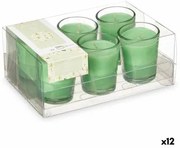 Set di Candele Profumate 16 x 6,5 x 11 cm (12 Unità) Bicchiere Gelsomino