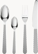 Set di 16 posate con manico scanalato Rhombe, 4 persone