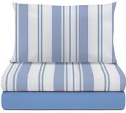 Completo letto singolo Design geometrico blu