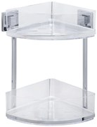Scaffale angolare a due livelli autoportante Vacuum-Loc, 19,5 x 28 cm Quadro - Wenko