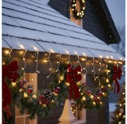 Brilagi - LED Catena luminosa natalizia da esterno 200xLED/8 funzioni 13m IP44 bianco caldo