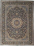 Kashan Tappeto persiano 400 x 300 Blu (Iran) Annodato A Mano