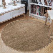 Tappeto rotondo beige Larghezza: 80 cm | Lunghezza: 80 cm