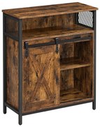 Armadietto con porta scorrevole FIRA marrone/nero