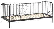 Letto nero per bambini 90x200 cm Alice - Vipack