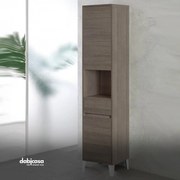 Colonna Portasciugamani "Mondo 2.0" Rovere Scuro da 40 cm