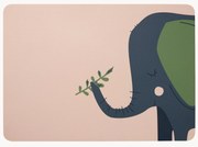 Set di 2 tovagliette americane Leo Emma Elefant