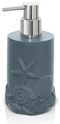 Dispenser sapone liquido da appoggio in resina turchese cobalto Coral