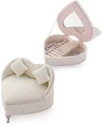 Portagioie cofanetto cuore crema 18x13x14 cm