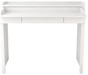 Tavolo da lavoro con piano bianco 36x110 cm Mel - Woodman