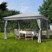 TOOLPORT Gazebo da giardino Sunset Classic pietra, 3x4m - (300042)