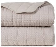 Copriletto beige con rivestimento trapuntato 240x260 cm – Ixia