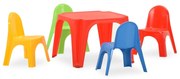 Set tavolo e sedie per bambini in pp