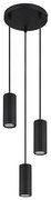 Globo 57918-3HB - Lampadario a sospensione con filo JAMES 3xGU10/25W/230V nero