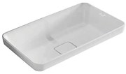 Lavabo d'appoggio Eklettica in ceramica bianco