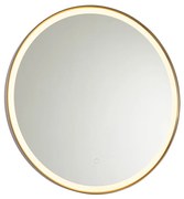 Specchio da bagno oro rosa 70 cm con LED e dimmer touch - Miral