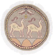 Agra Tappeto 50x50 (Indian) Annodato A Mano