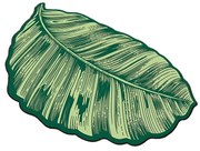 Tappetino da bagno verde 60x100 cm Sheet - Foutastic