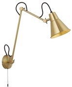 Applique Moderna Swinf Arm Acciaio Ottone 1 Luce E27