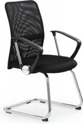 Sedia da ufficio Vire Skid in nero - H97 cm