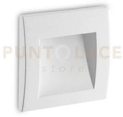 Wire segnapassi da incasso a parete ip65 led 3000k 1,5w 90 lm bianco