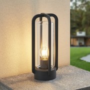 Lucande lampioncino Tiras, grigio scuro, 35,2 cm