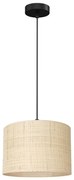 Lampadario a sospensione con filo RATTAN 1xE27/60W/230V diametro 25 cm rattan