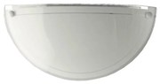 Prezent 1421 NS - Vetro ricambio per lampada a parete DISC E27 12,5x25 cm bianco