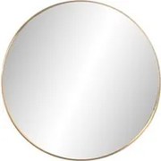 Specchio da parete tondo 50 cm bordo oro