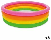 Piscina Gonfiabile per Bambini Intex Sunset Anelli 780 L 168 x 46 x 168 cm (6 Unità)