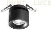 Guaba faretto 3000k 1050lm 15w ip20 nero orientabile