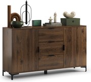 Comò LANA K-150S Noce Elegante - MOBILE A 2 ANTE CON CASSETTI