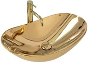 Lavabo da appoggio Rea Royal Gold