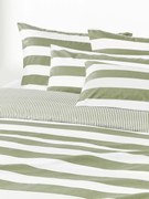 Copripiumino reversibile in cotone a righe Lorena