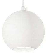 Sospensione Moderna Mr Jack Metallo Bianco 1 Luce 7W 3000K Luce Calda Small