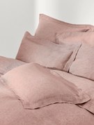 Copripiumino in lino Linna con bordo Oxford