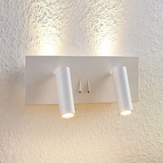 Lucande Magya applique LED bianco a 4 luci