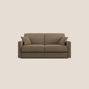 Chris Divano letto in microfibra smacchiabile T11 marrone